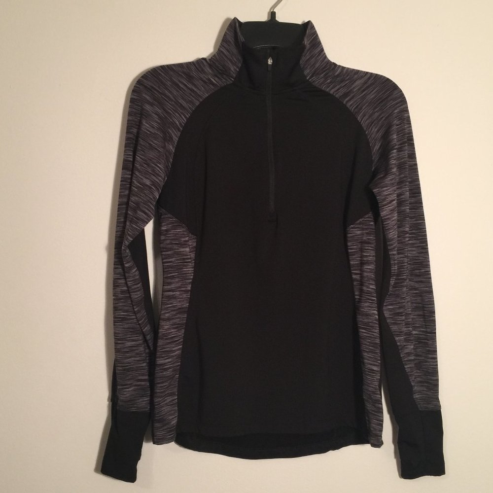 Danskin Now Black Long Sleeve Athletic Top XS